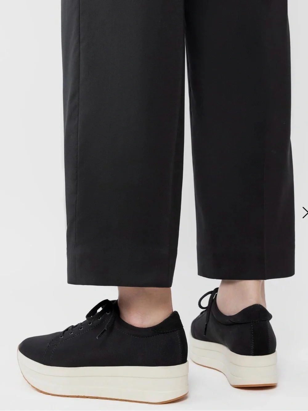Vagabond Black Lace-Up Platform Sneakers
